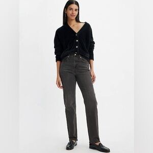 Levi's Women's 70s Ultra High Rise Straight Leg Jeans - Dark Gray